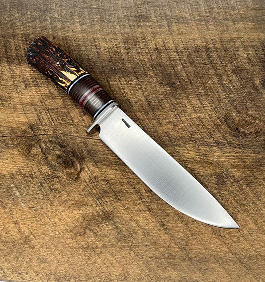 Scagel stacked drop point camp knife