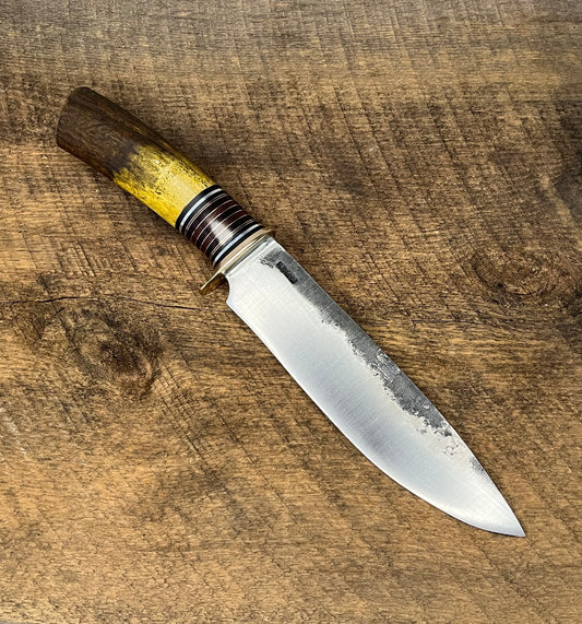 Scagel stack drop point camp knife